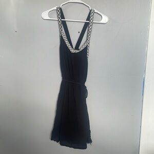 Forever 21 women’s S black criss cross strap lightweight summer dress festival